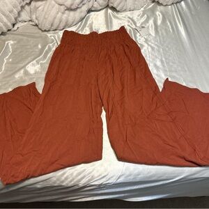 Forever 21 orange flare pants